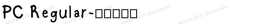 PC Regular字体转换